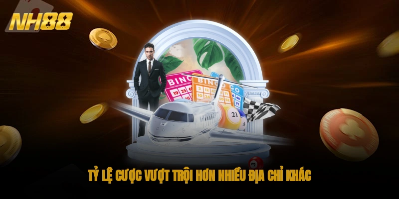 Tỷ lệ cược vượt trội hơn nhiều địa chỉ khác 